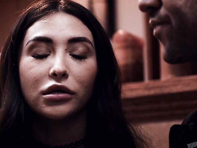 Small Hands fucks the hell out of blonde tranny Aubrey Kate