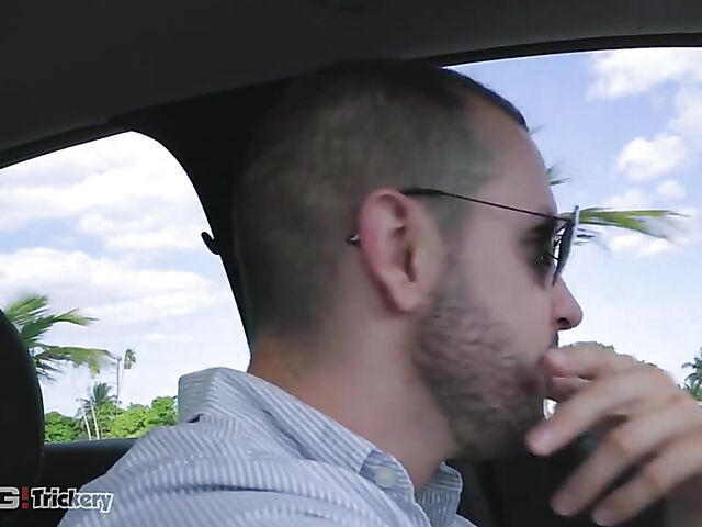 Big tits bikini girl Valentina Jewels gets picked up and fucked