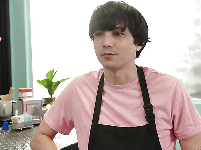 Lauren Phillips - Big tit redhead milf anal fucked by a lucky boy