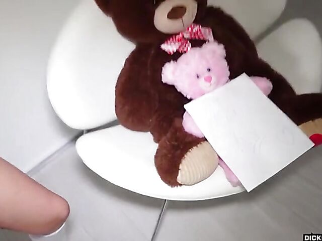 Rough interracial attack on a white college girl with glasses called Honey Hayes