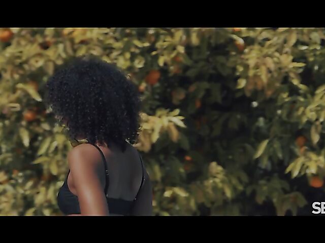 Romy Indy & Angelo Godshack - Sun, fun, and interracial outdoor sex by the pool