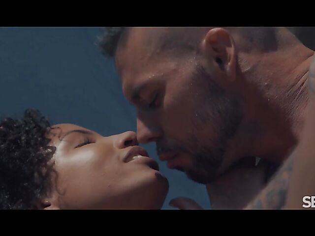 Romy Indy & Angelo Godshack - Sun, fun, and interracial outdoor sex by the pool