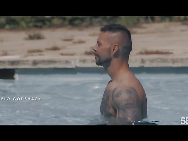 Romy Indy & Angelo Godshack - Sun, fun, and interracial outdoor sex by the pool