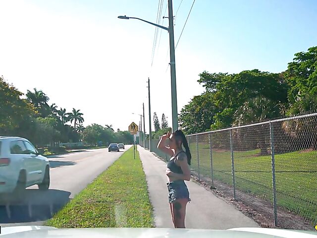 POV fuck at the body shop with inked hitchhiker Brenna McKenna