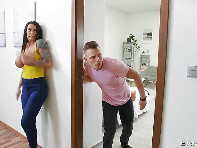 Chloe Lamour - Busty DP addict tricks two guys into fucking her pussy and ass at the same time