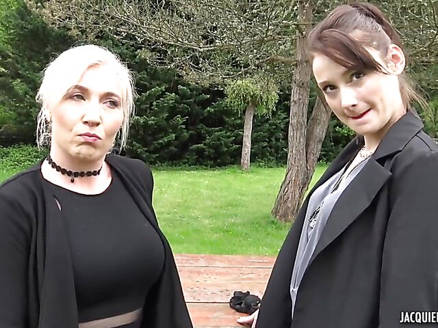 French foursome with nasty milfs Louane and Alice