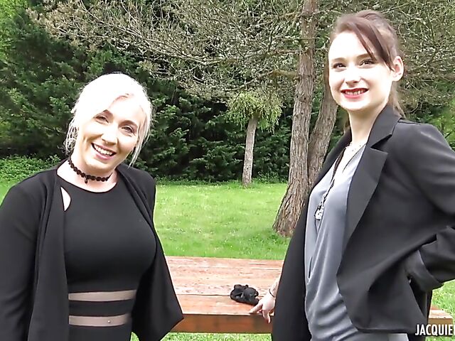 French foursome with nasty milfs Louane and Alice