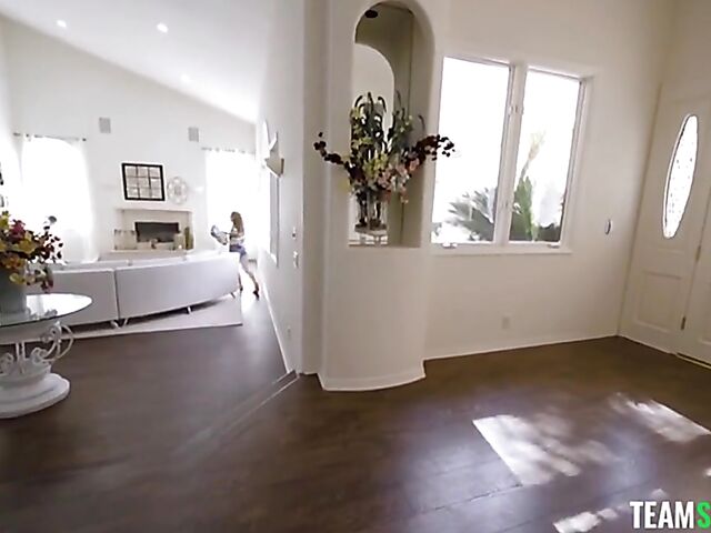 Pale teen Madi Collins can't stop masturbating without fucking a hard cock