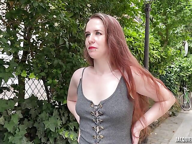 French interracial DP with long-haired Kate, 24