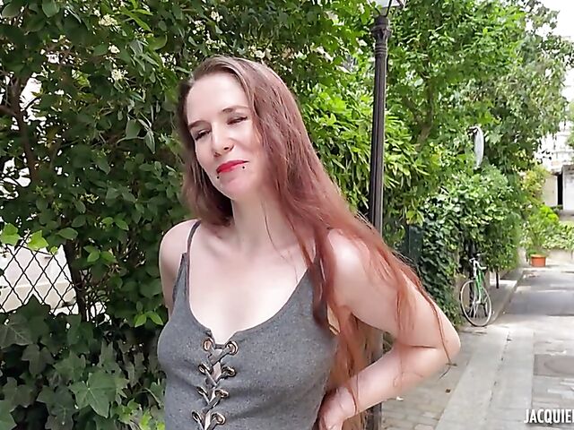 French interracial DP with long-haired Kate, 24