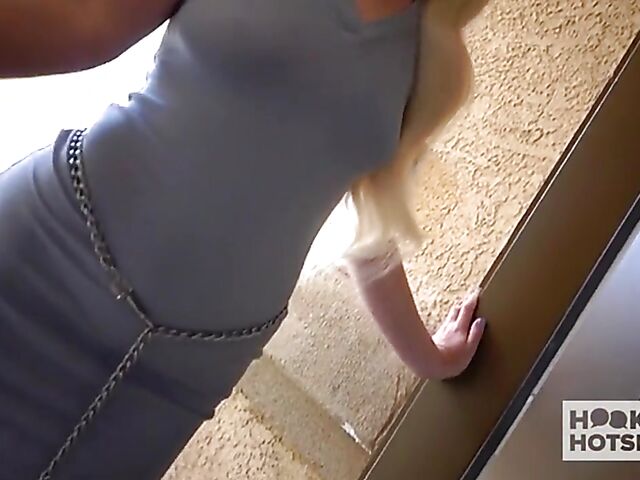 Blonde slut Lilly Bell begs for a rough fuck