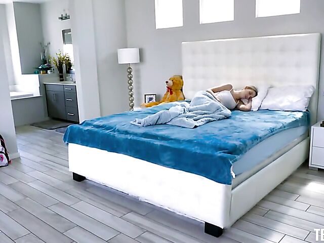 Petite teen schoolgirl Lily Larimar gets caught and fucked