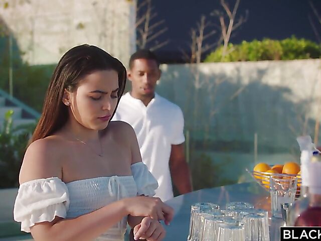 Classy white babe Ariana Van is in love with that black cock