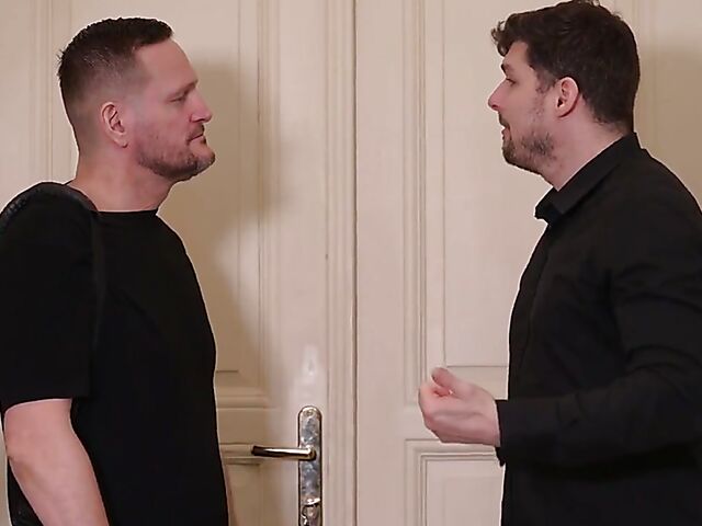 Hard DP in the bathroom with submissive Silvia Dellai