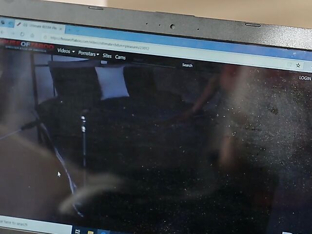 Hard DP in the bathroom with submissive Silvia Dellai