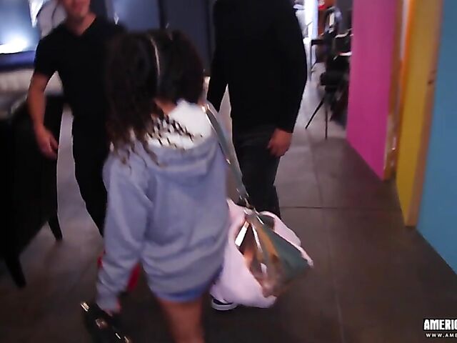 Liv Revamped - Big ass latina threesome with two lucky guys