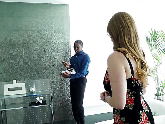 Interracial stockings sex with big breasted Skylar Snow