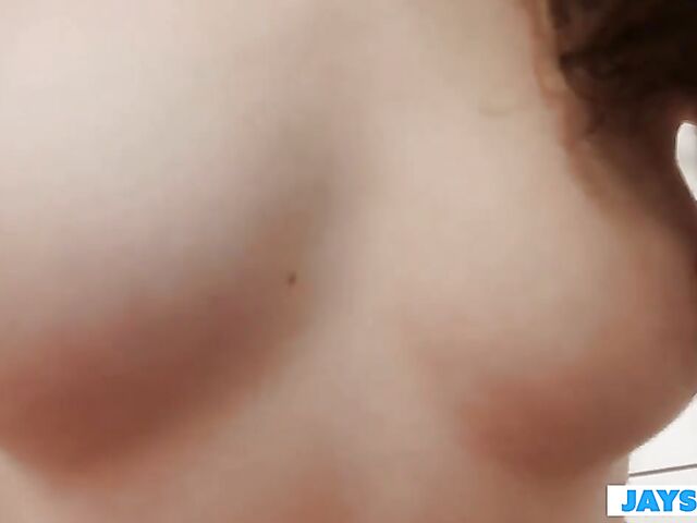 POV teen brunette Liz Jordan gets some dick from you