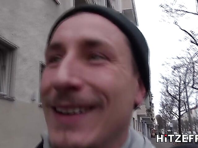 Public POV sex with pink-haired busty slut Aviva Rocks