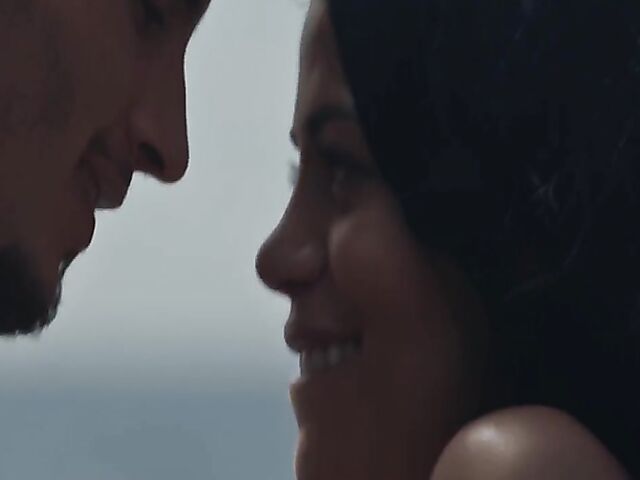 Julia De Luca - Romantic nudist couple's beach sex by the sea