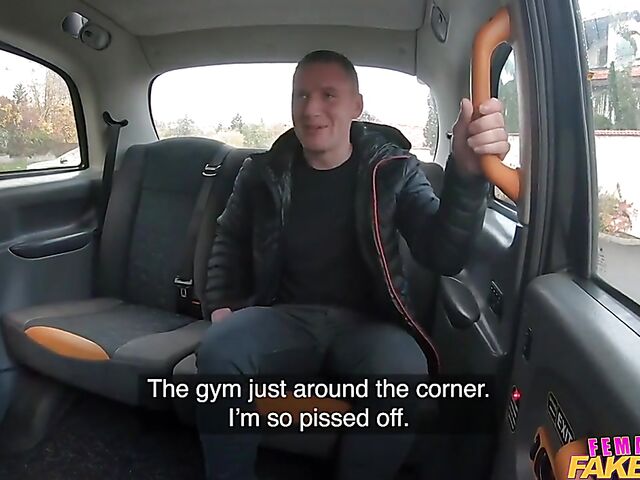 Busty natural taxi driver Sofia Lee gets shagged in the backseat