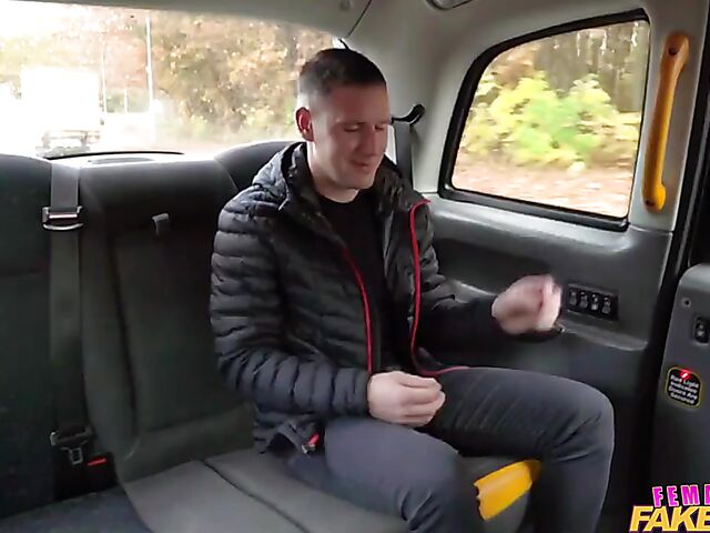 Busty natural taxi driver Sofia Lee gets shagged in the backseat