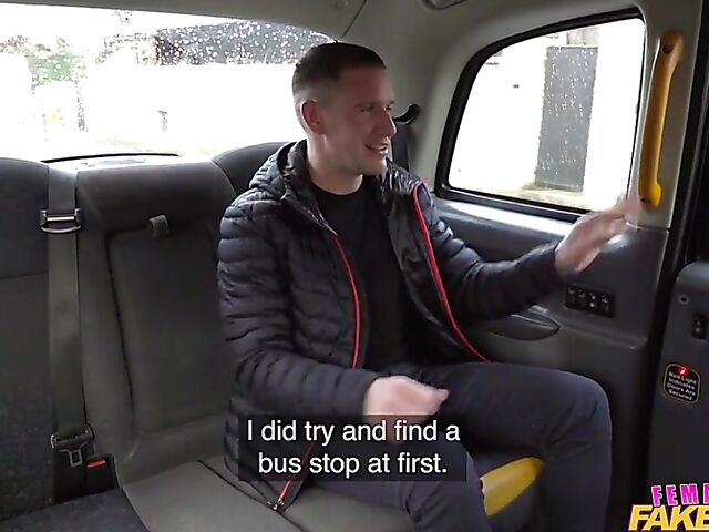 Busty natural taxi driver Sofia Lee gets shagged in the backseat