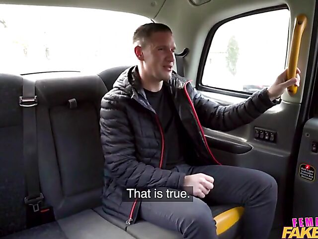 Busty natural taxi driver Sofia Lee gets shagged in the backseat