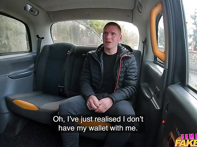 Busty natural taxi driver Sofia Lee gets shagged in the backseat