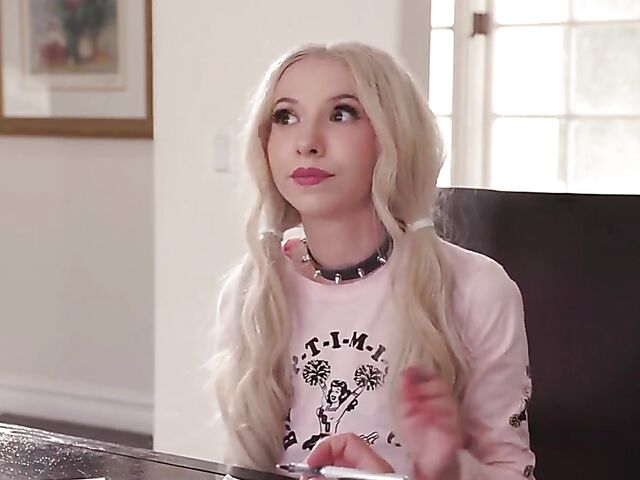 Petite blonde anal lesson featuring Kenzie Reeves