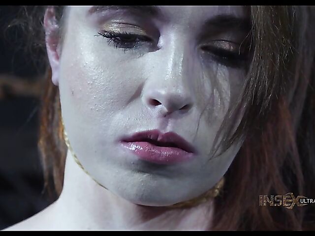 Brooke Johnson - A helpless slave girl in restraints