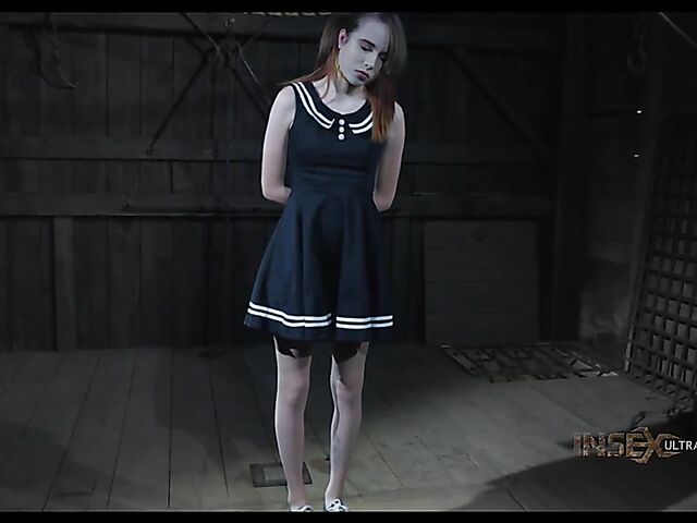 Brooke Johnson - A helpless slave girl in restraints