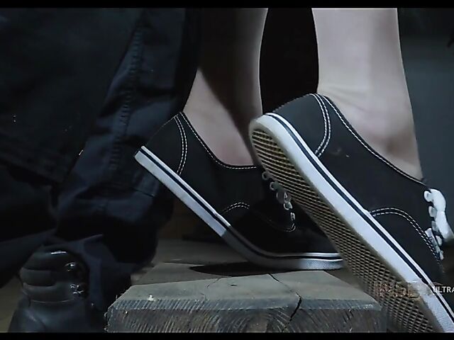 Brooke Johnson - A helpless slave girl in restraints