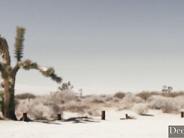 Sex on the hood of a car with busty natural Gabbie Carter