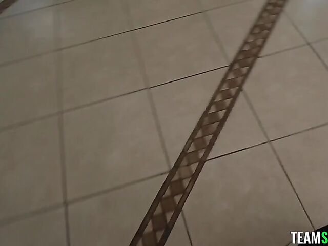 POV blowjob from flat chested Nella Jones