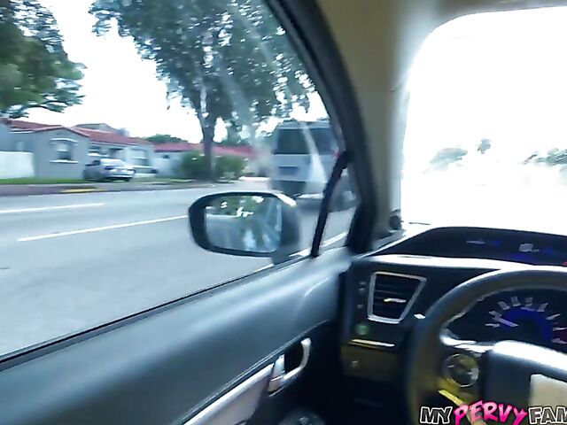 POV sex in Miami with curly ebony latina Milu Blaze