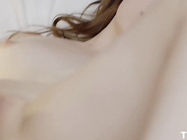 Anais & Riya - Cute lesbian tied to bed and pleased