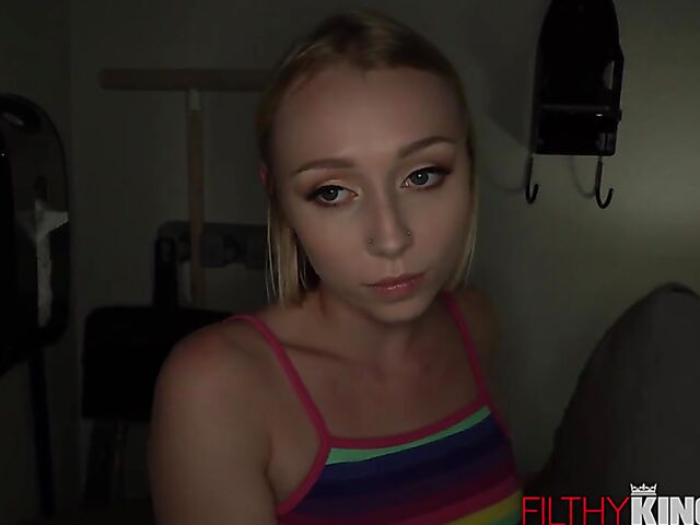 Hard POV fucking with petite blonde Athena May