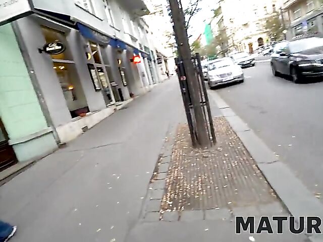 Big titted mature brunette Booby M loves hard cocks very much