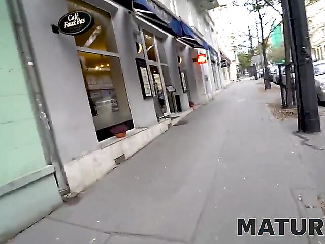 Big titted mature brunette Booby M loves hard cocks very much