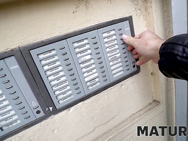 Big titted mature brunette Booby M loves hard cocks very much