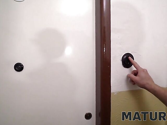 Big titted mature brunette Booby M loves hard cocks very much