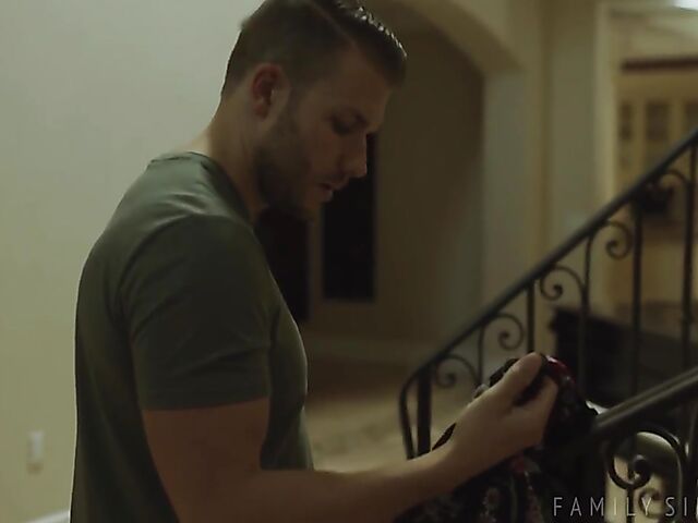 London Rose - Horny blonde MILF caught by her son in law