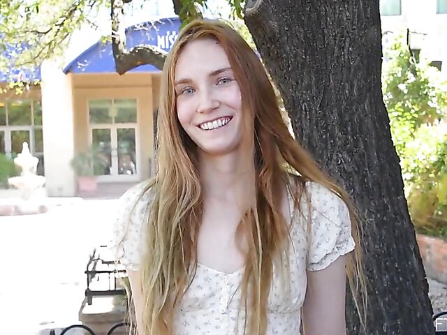 Public flashing and masturbation with lovely Claire