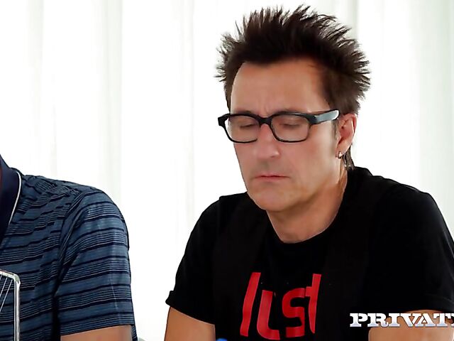 Hot blonde captain Julia Parker is so horny!