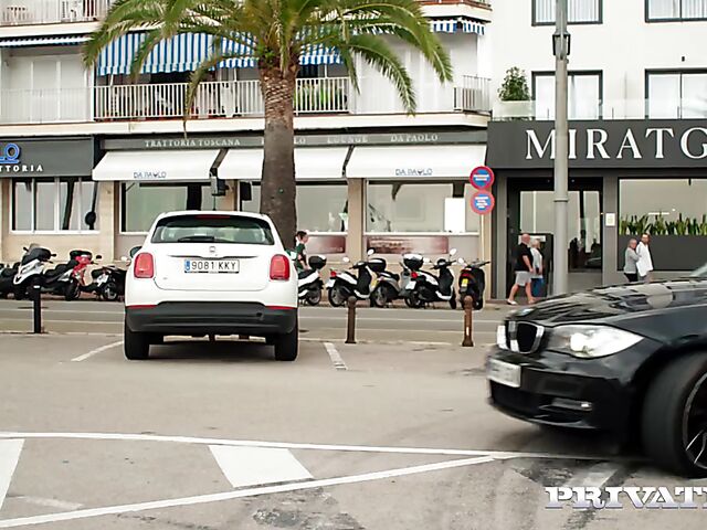 Hot blonde captain Julia Parker is so horny!