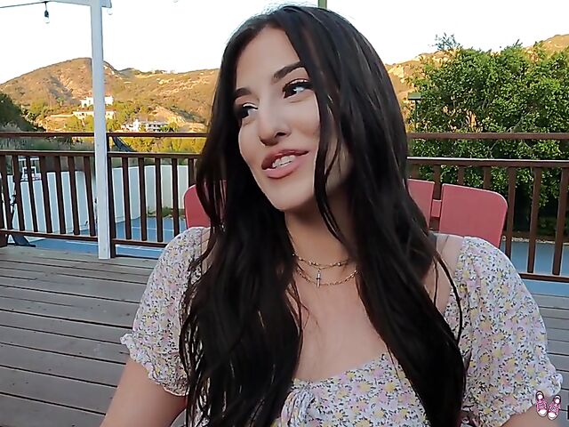 Aubree Valentine - Young charming brunette POV fucked