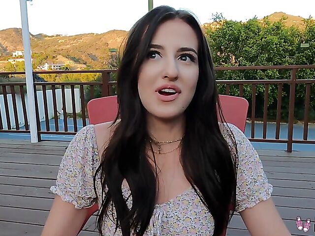 Aubree Valentine - Young charming brunette POV fucked