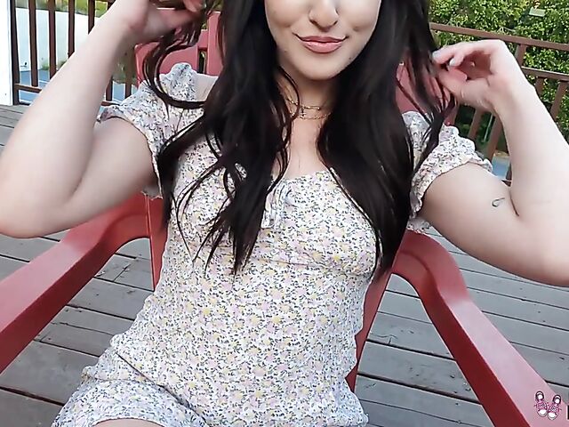 Aubree Valentine - Young charming brunette POV fucked