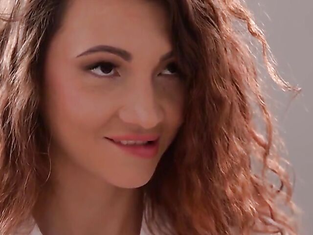 Double penetration in doctor's office with skinny Jasmine Waterful